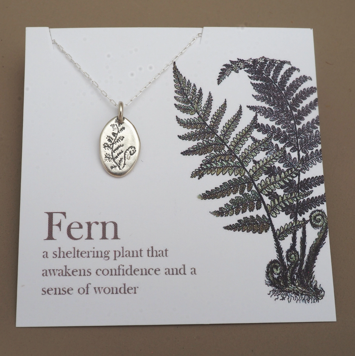 •FERN• sterling silver necklace