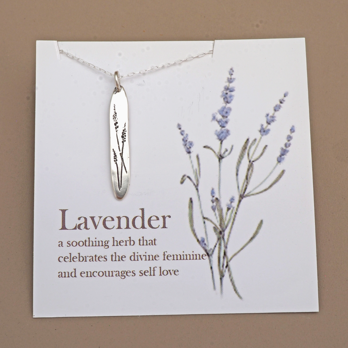 •LAVENDER• sterling silver necklace