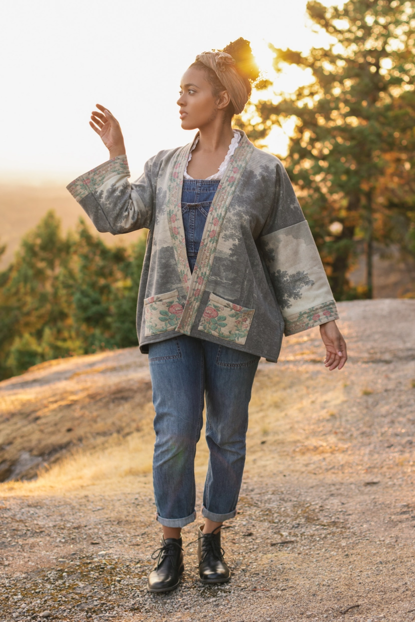 •STILL I RISE• fleece lined cottage cardigan