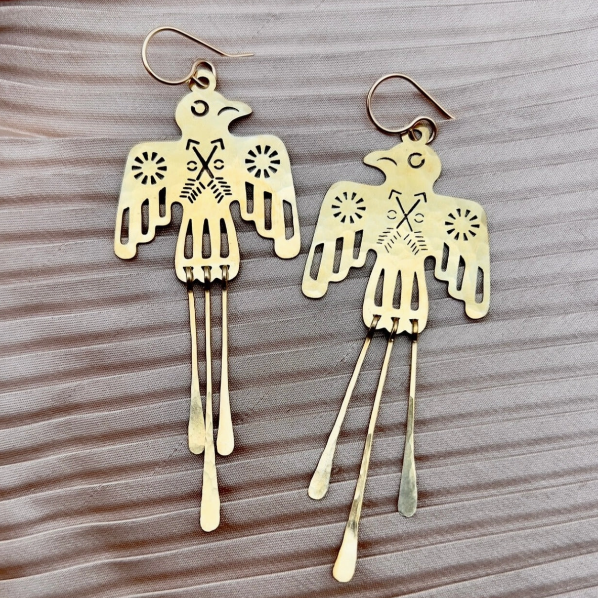 •GLIDE• gold dangle earrings