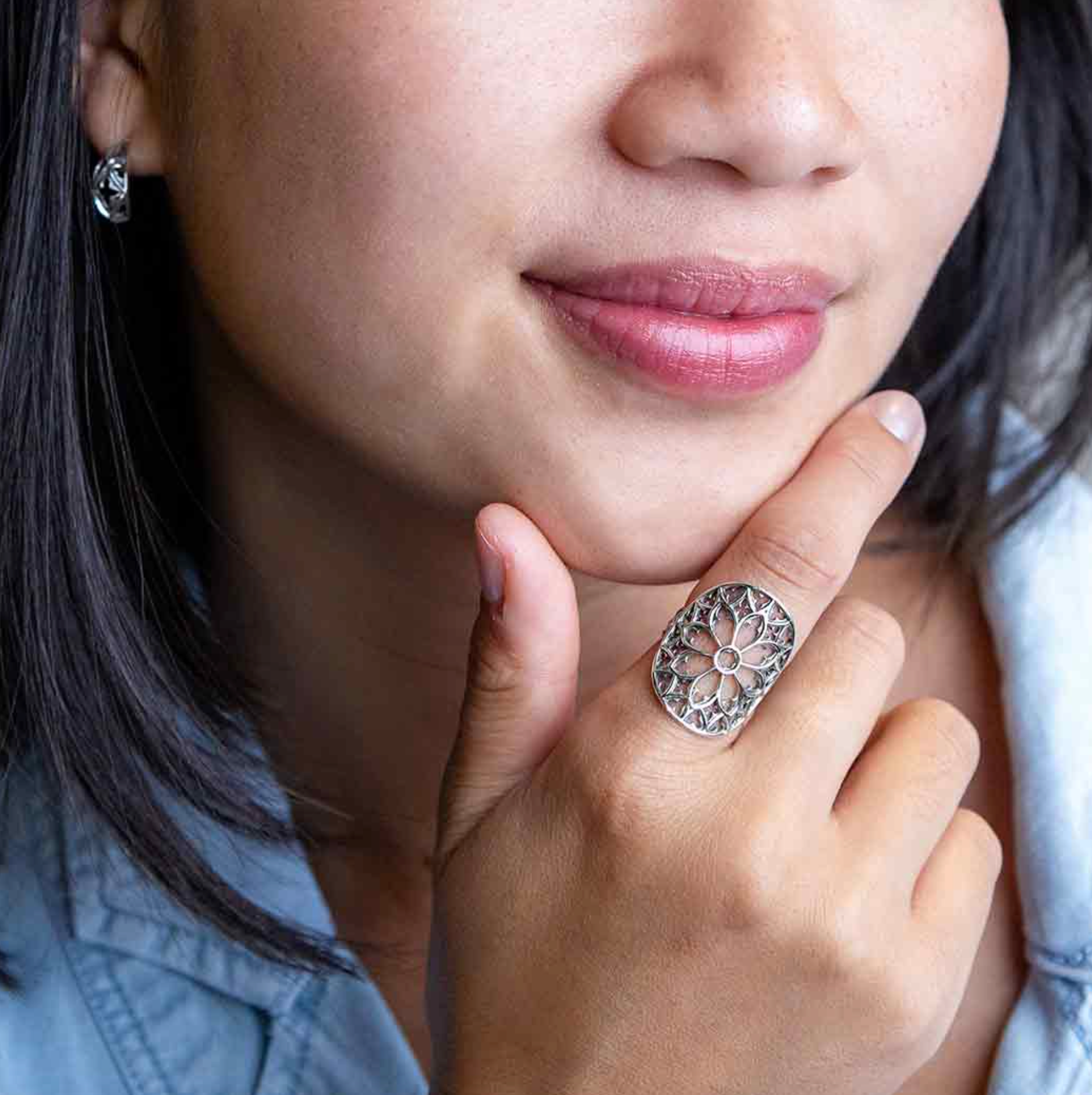 •CATHEDRAL ROSE WINDOW• sterling silver ring