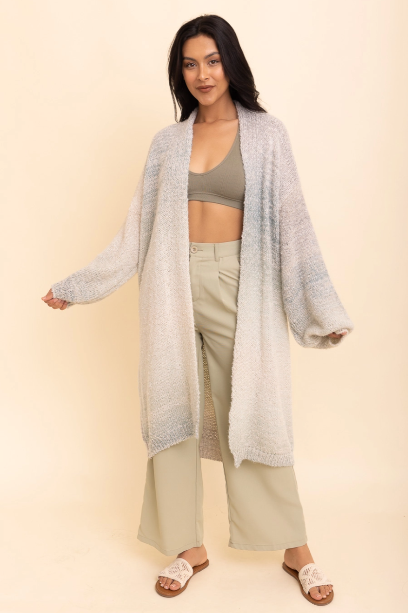 •OMBRE EARTH• soft relaxed fit cardigan