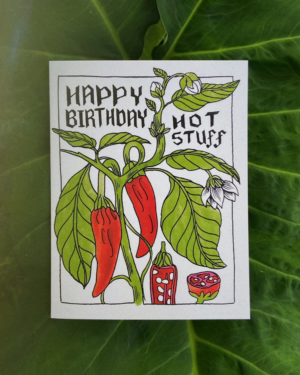 •HOT STUFF• birthday card