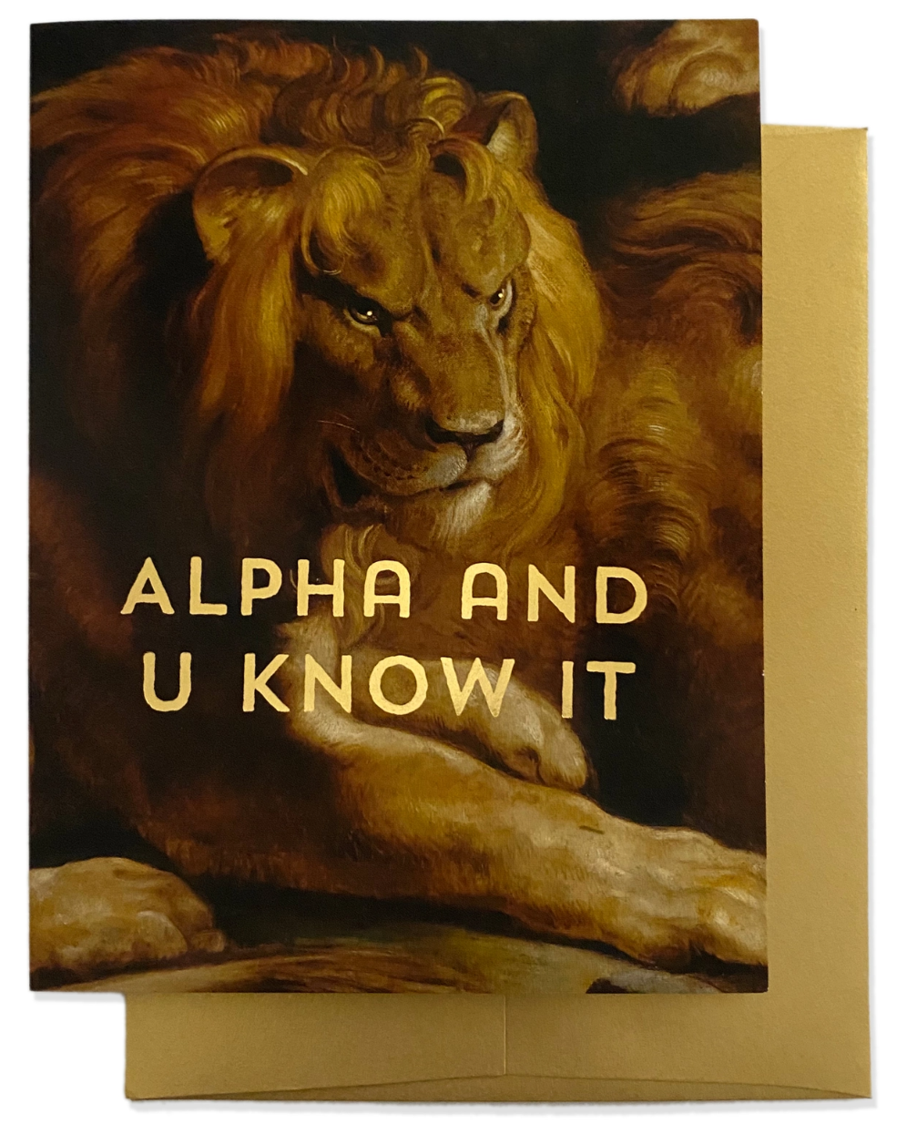 •ALPHA• greeting card