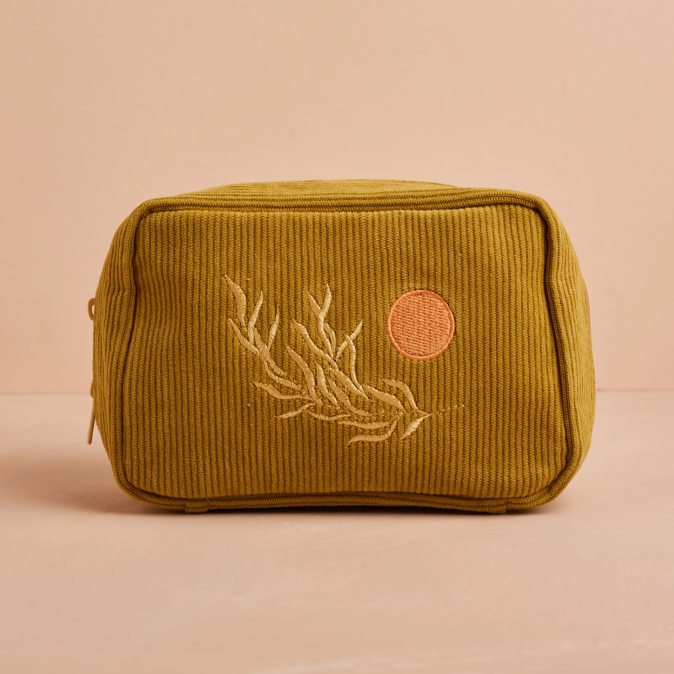 •OLIVE BRANCH• corduroy makeup bag