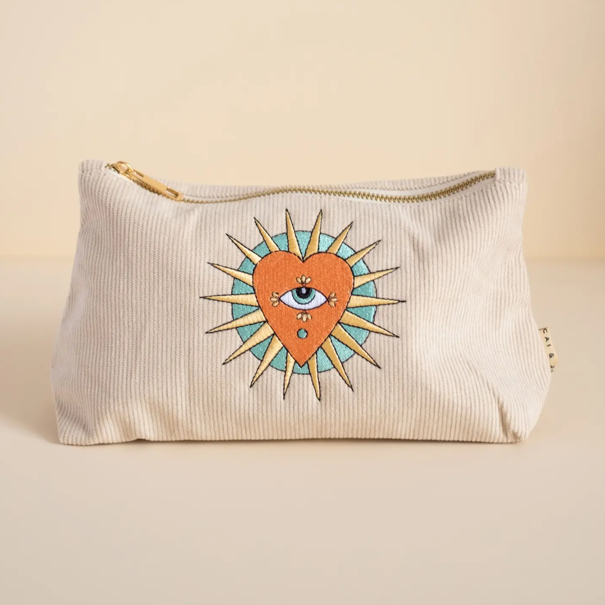 •MILAGRO HEART SUN• corduroy pouch