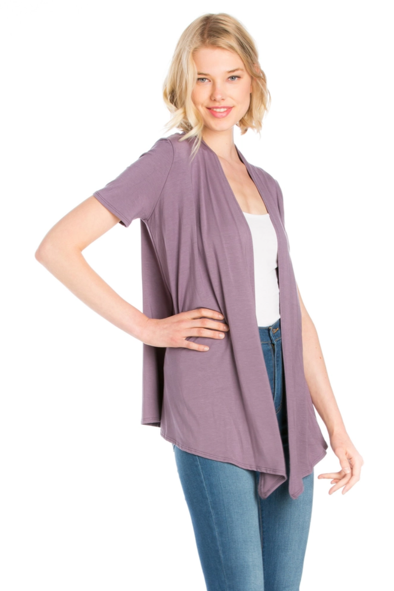 •JENNA• short sleeve drape cardigan (USA)