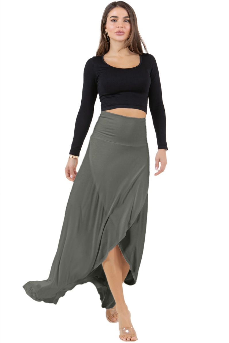 •ELLA• tulip hem midaxi skirt (USA)