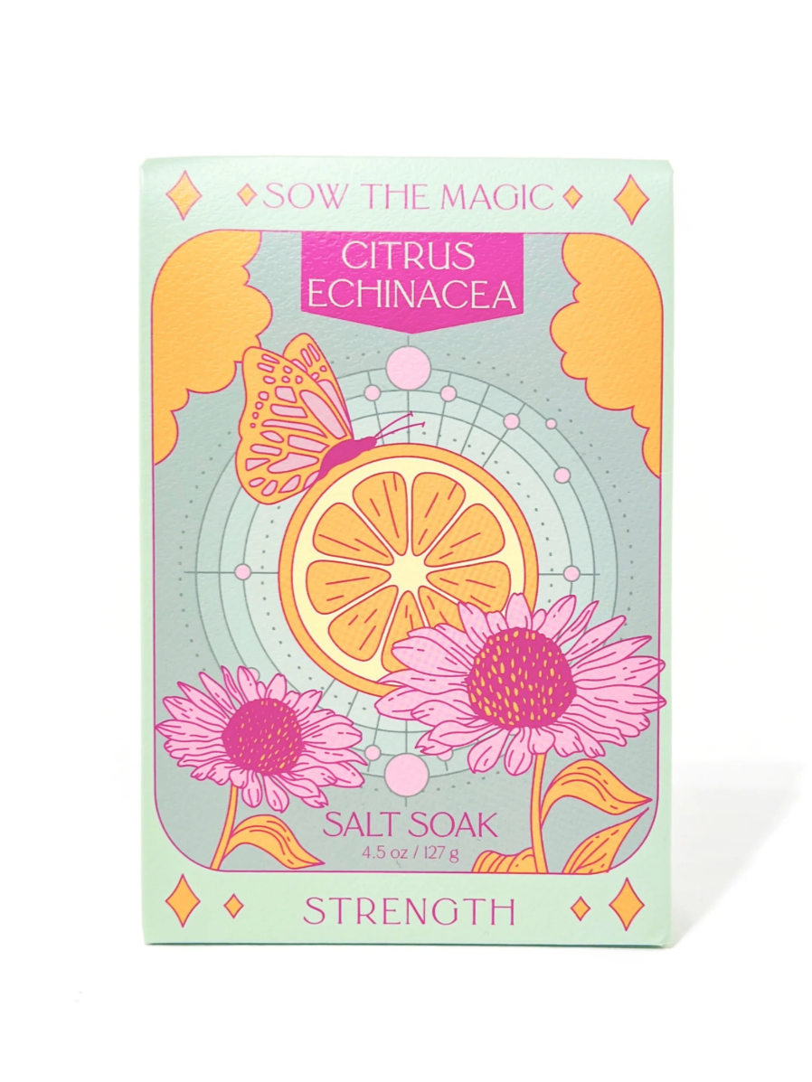 •STRENGTH• citrus echinacea tarot bath salt soak