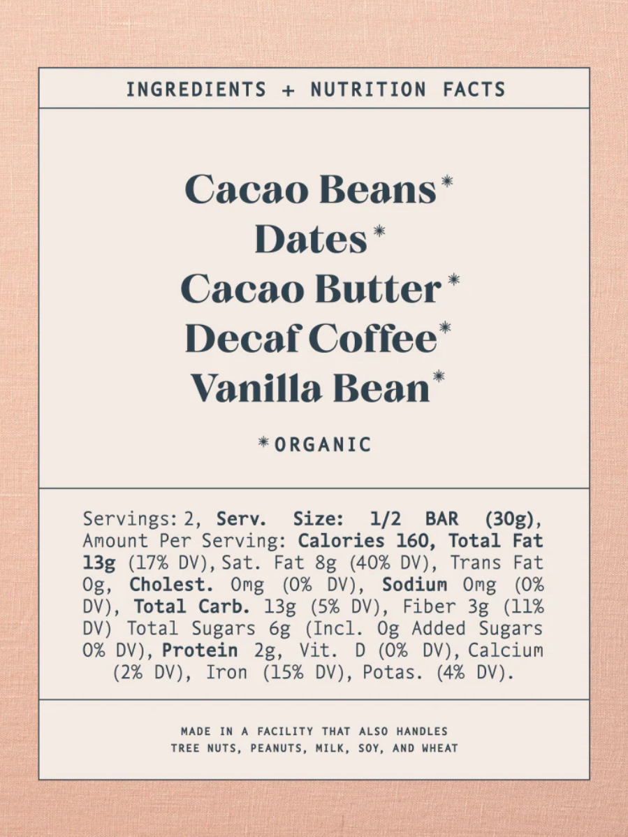 •COFFEE• date-sweetened chocolate bar