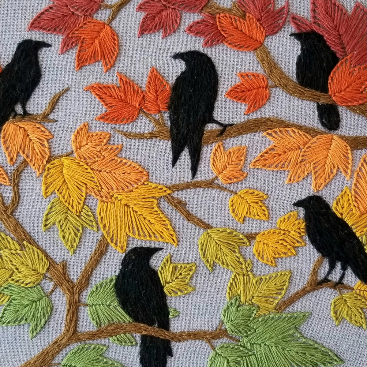 •AUTUMN BIRDS• beginner-ish friendly embroidery kit