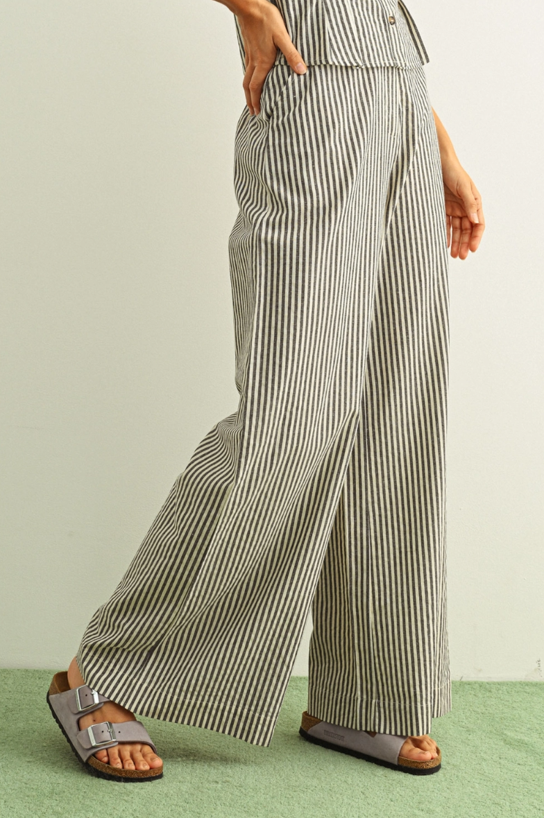 •PERCY• striped cotton pants