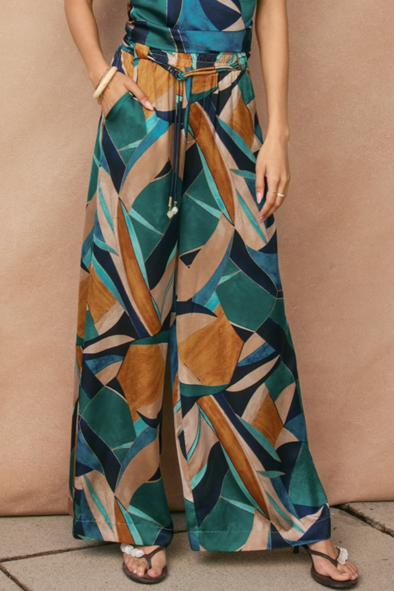 •MIAMI• satin wide leg pants