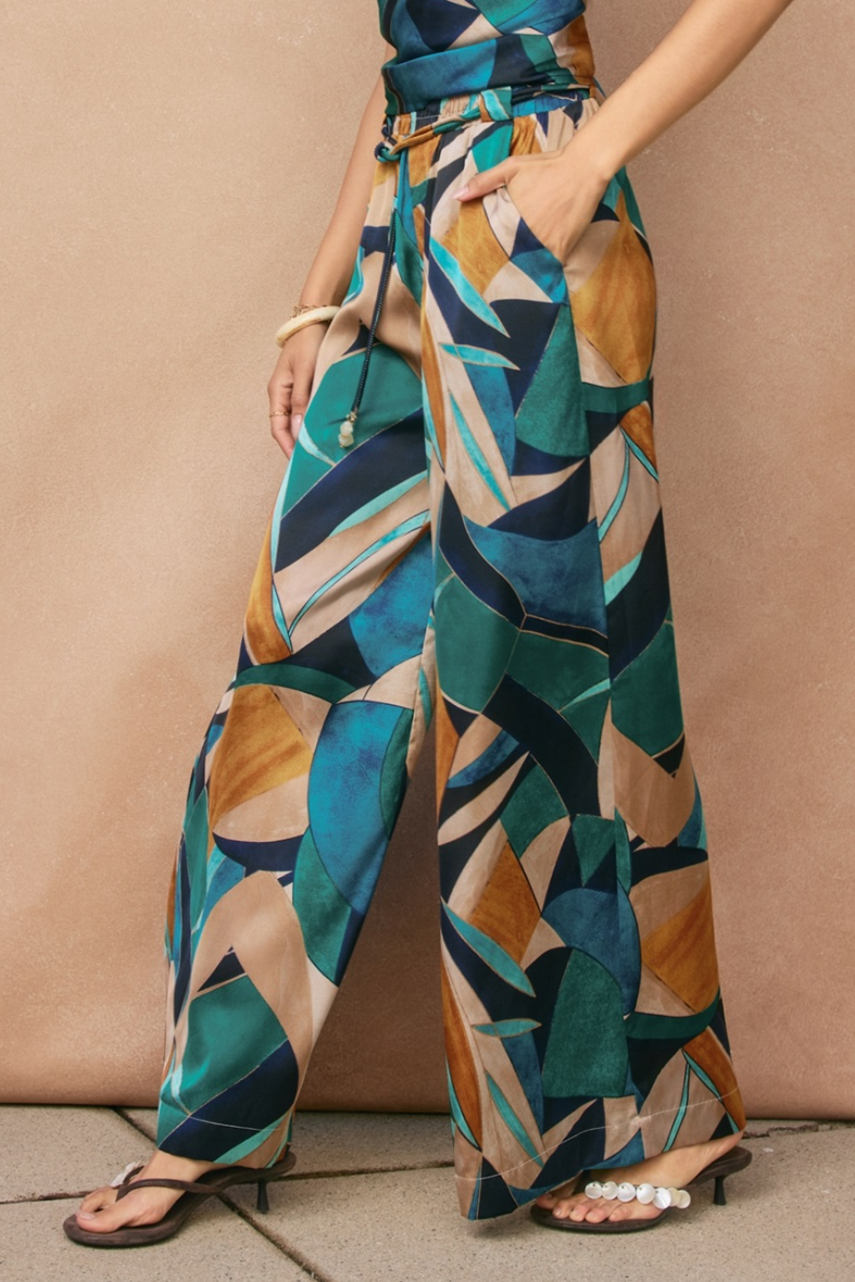 •MIAMI• satin wide leg pants