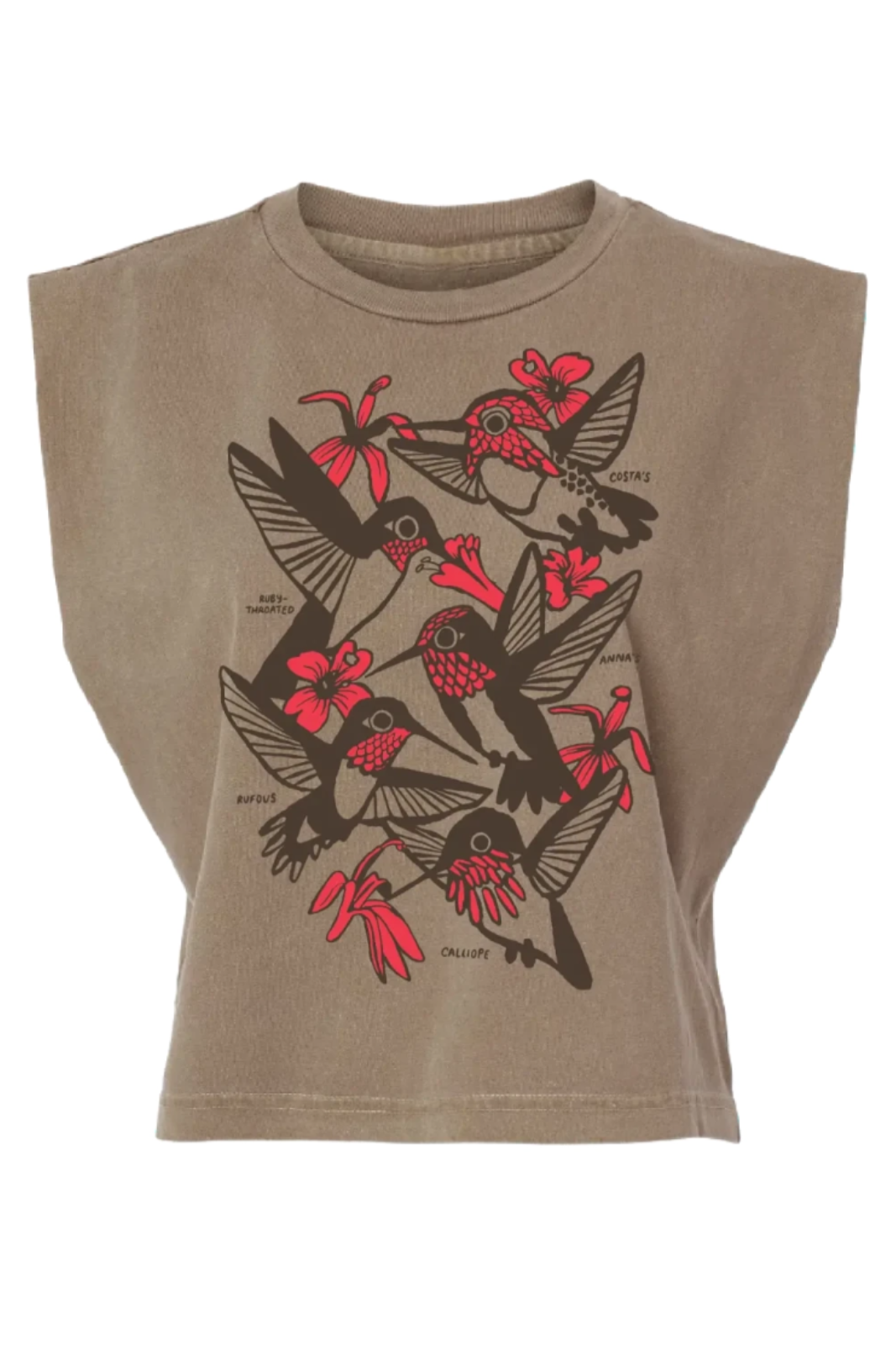 •HUMMINGBIRDS• cotton muscle tee (USA)