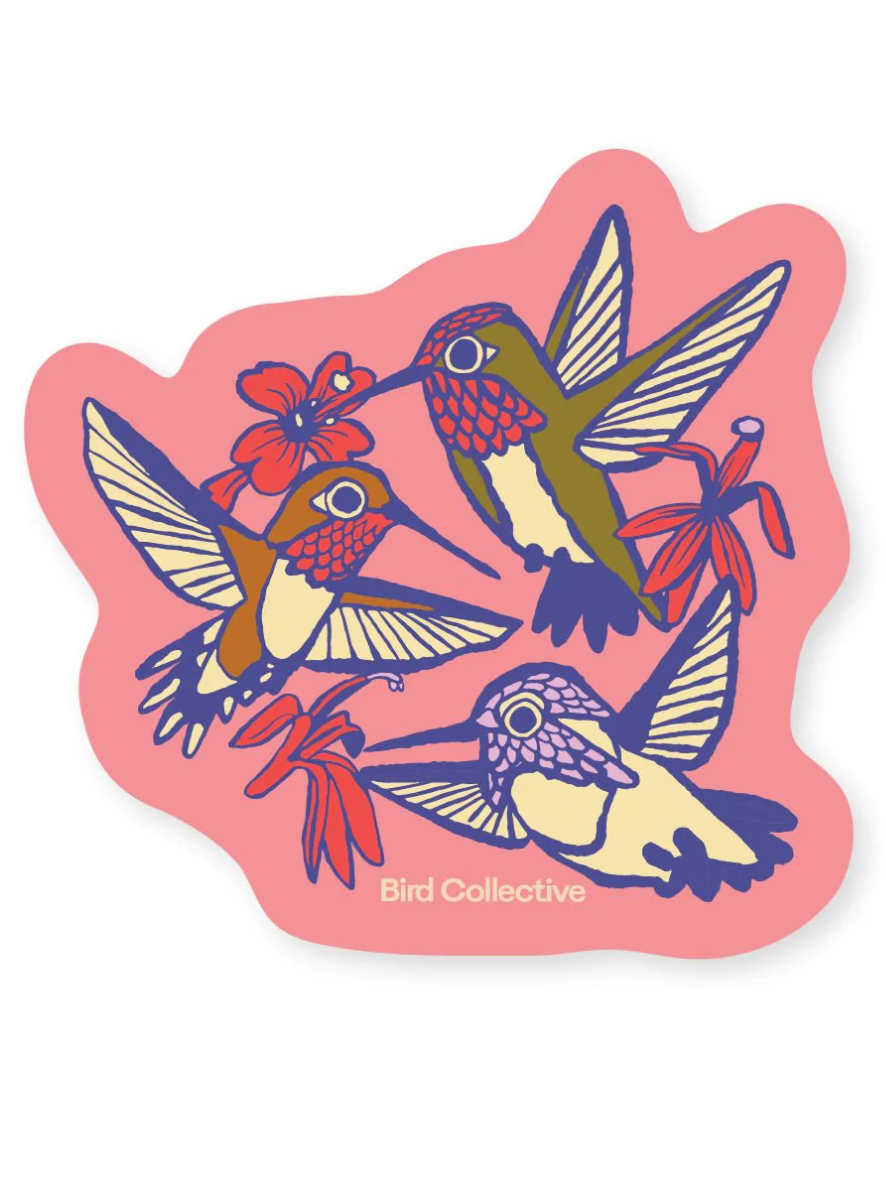 •HUMMINGBIRDS• die cut sticker (USA)