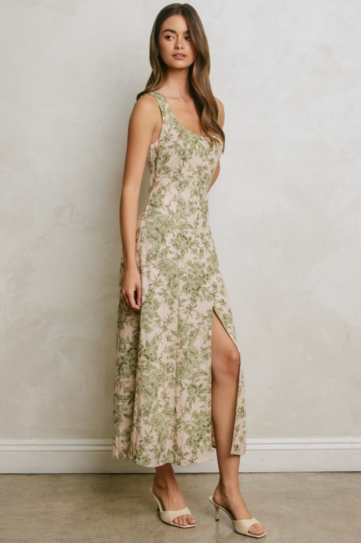 •ARDEN• sweetheart midi dress