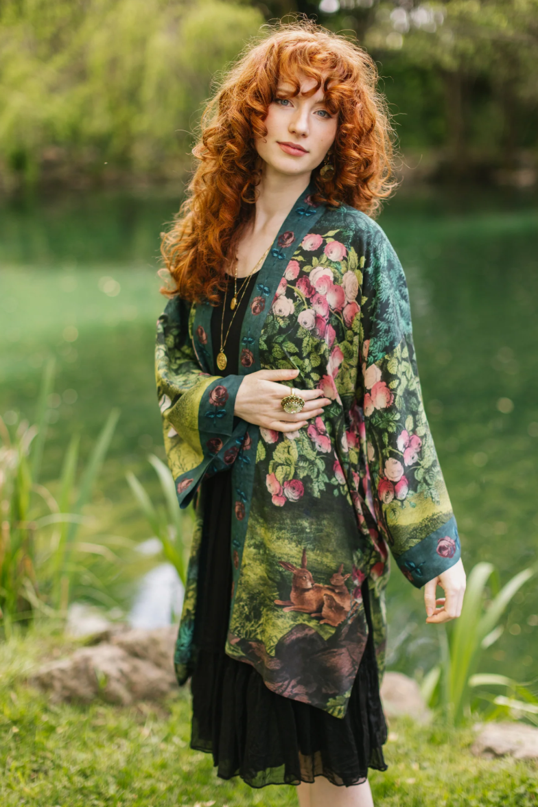 •DAYDREAMER• bamboo cardigan with tie