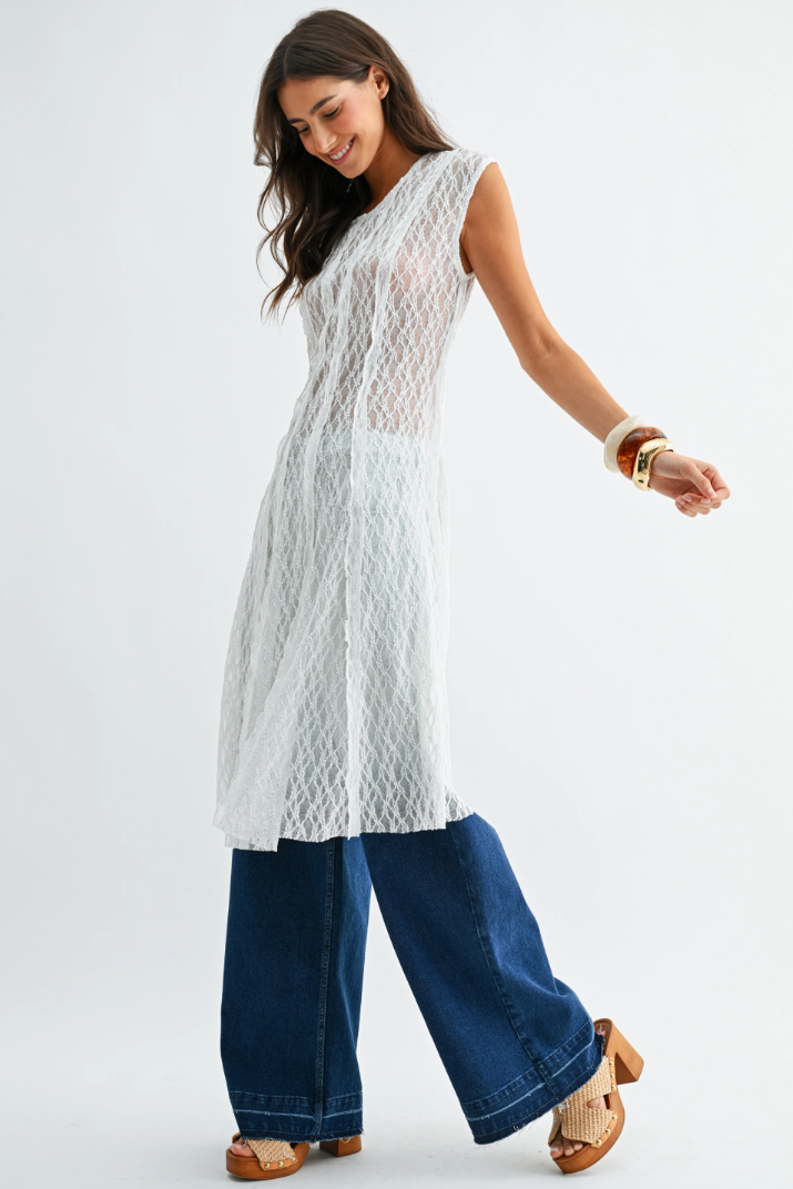 •ABIGAIL• sheer lace layering dress