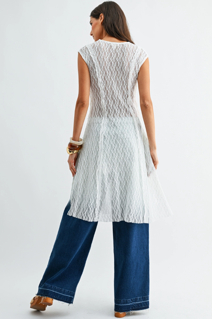 •ABIGAIL• sheer lace layering dress