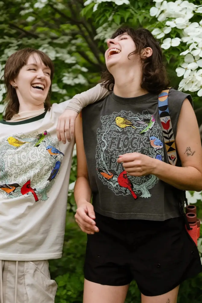 •FLOCK WITH PRIDE• cotton muscle tee (USA)