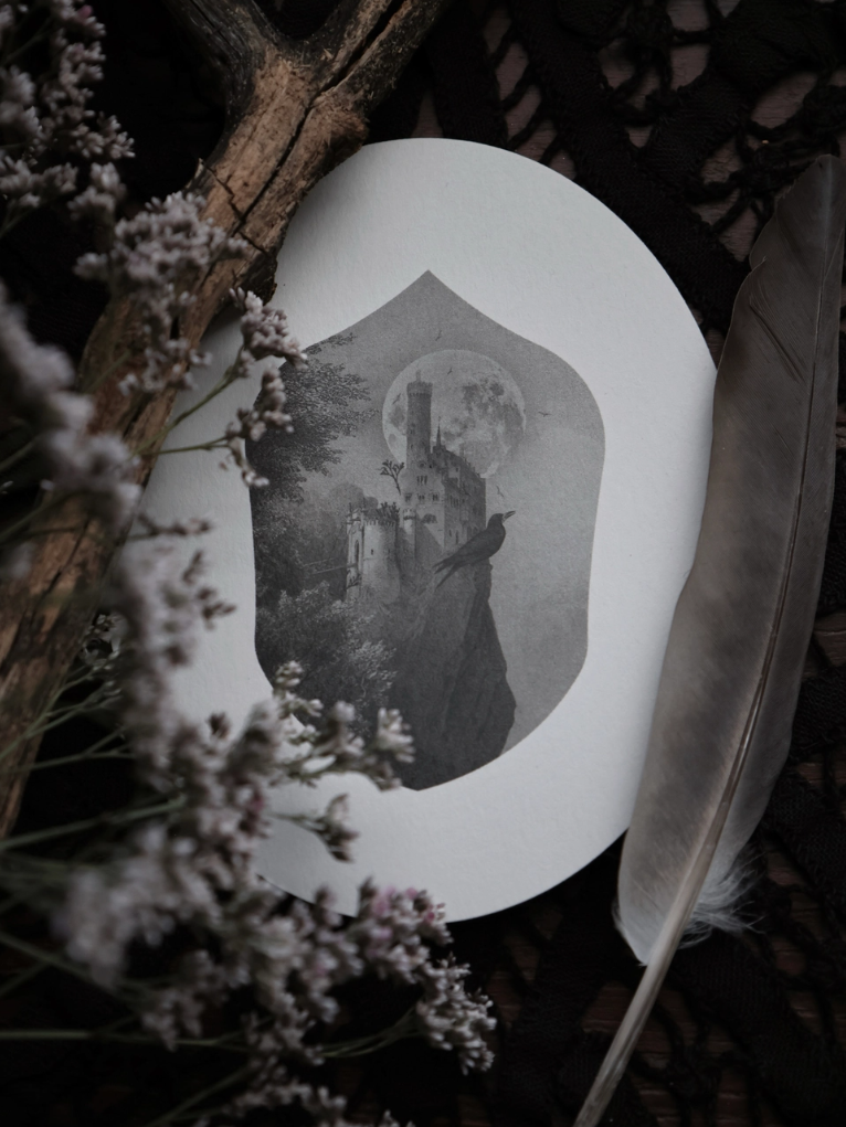 •DARK KINGDOM - RAVEN• greeting card