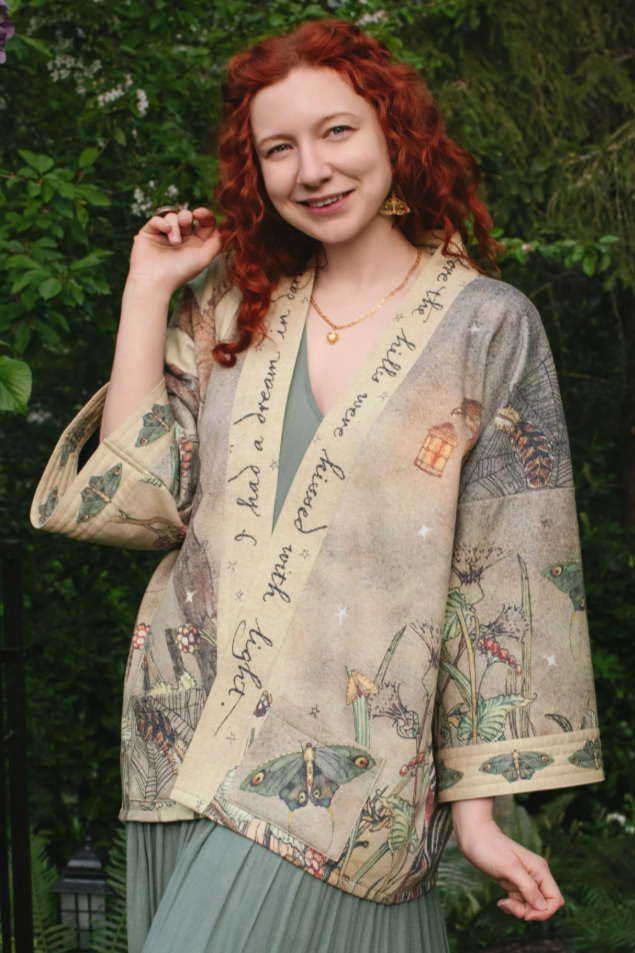 •LOVELIGHT• fleece lined cottage cardigan