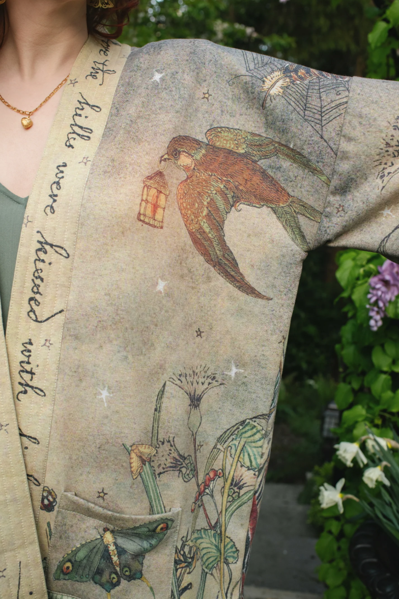•LOVELIGHT• fleece lined cottage cardigan