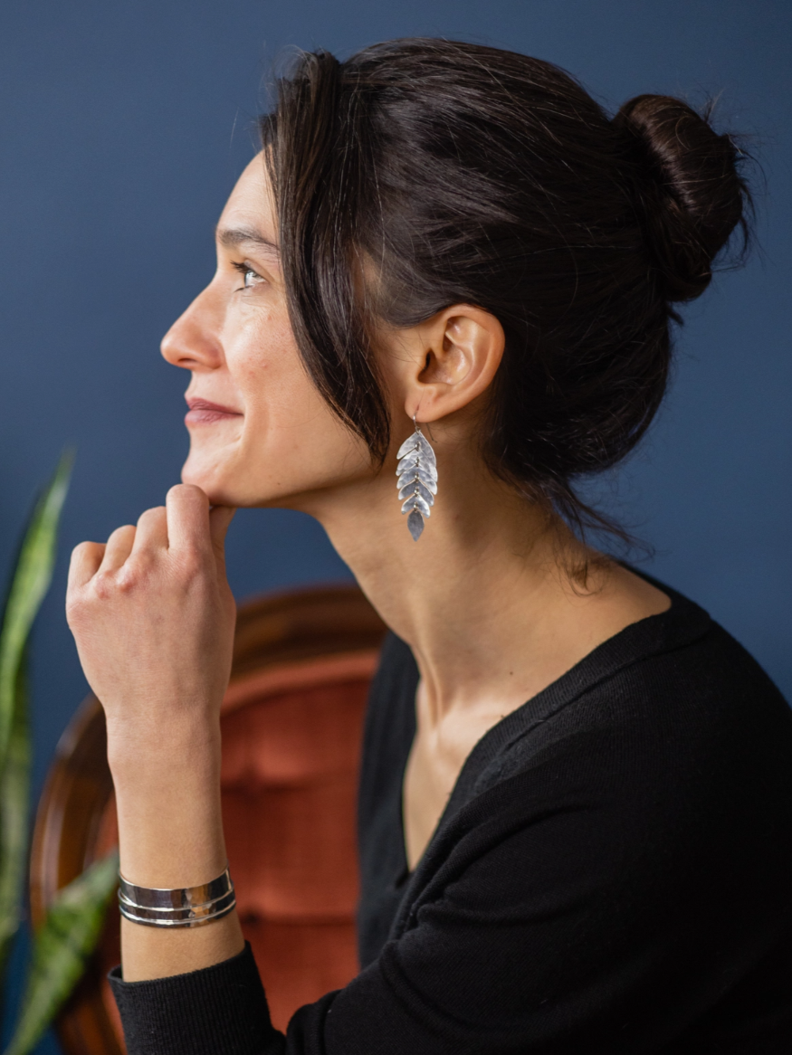 •JULES• silver dangle earrings