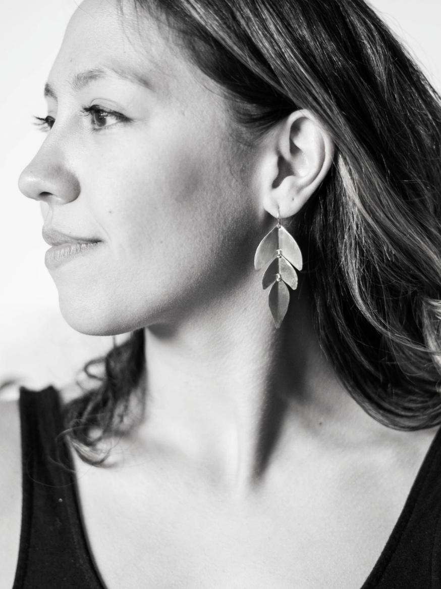 •SAGE• silver dangle earrings