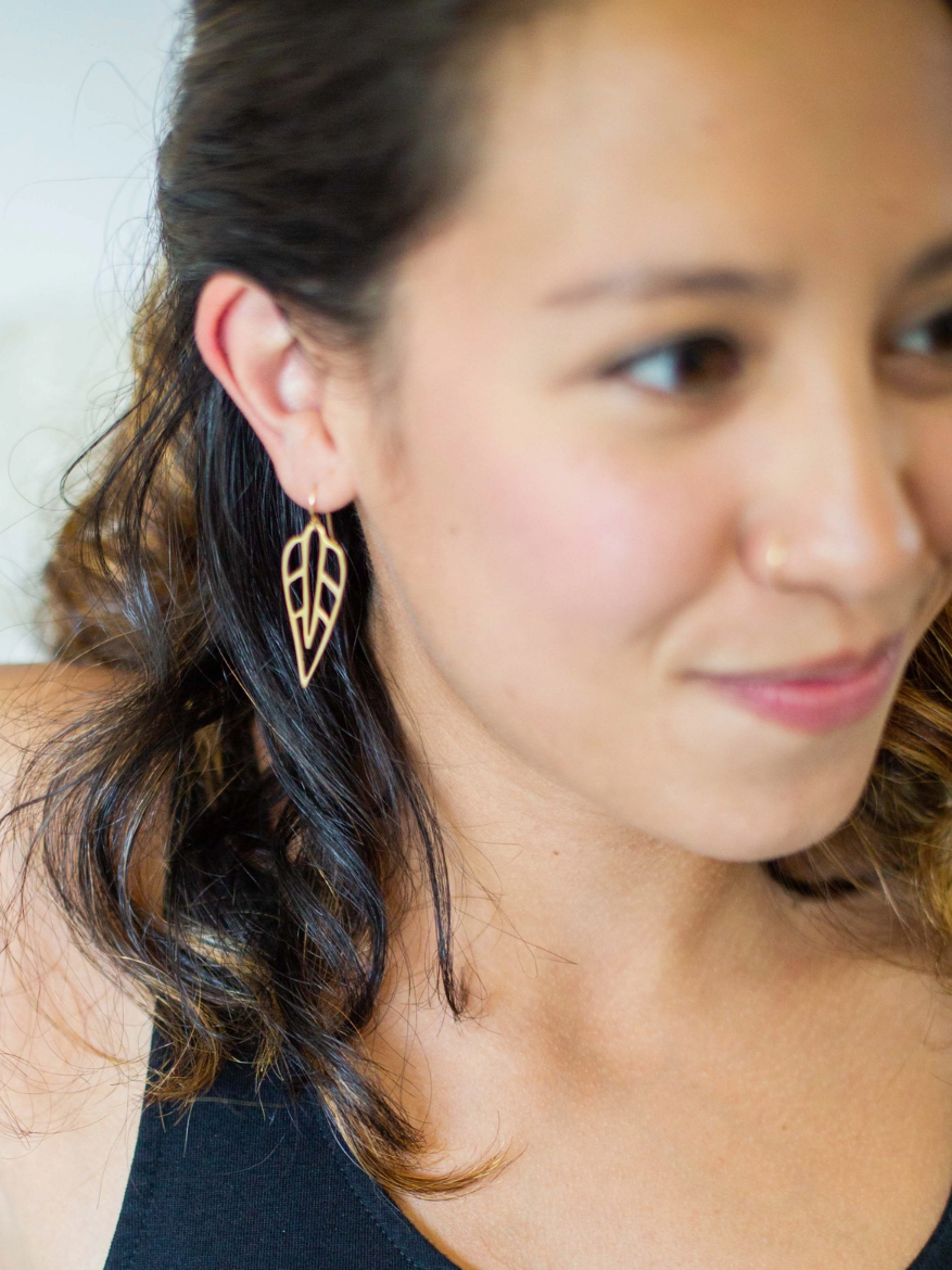 •SYLVIA• gold dangle earrings