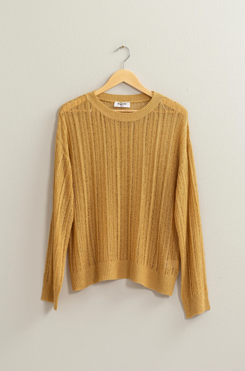•WILLOW• open knit sweater