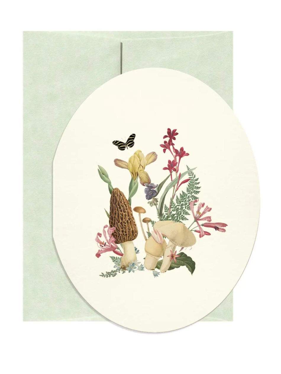 •TINY KINGDOM - MOREL• greeting card