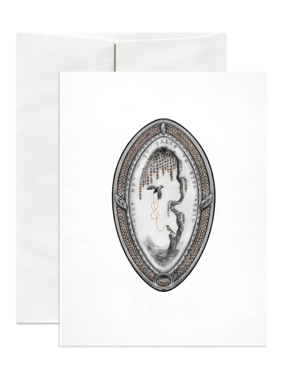 •WEEP NOT• foil greeting card