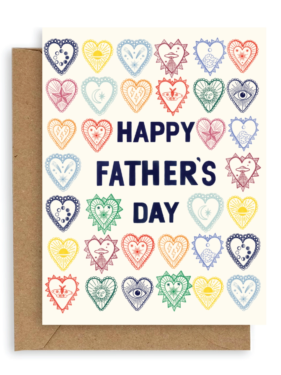 •HEART CHARMS• dad card