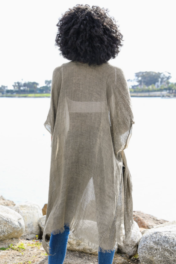 •ONDINE• embroidered sequin cardi