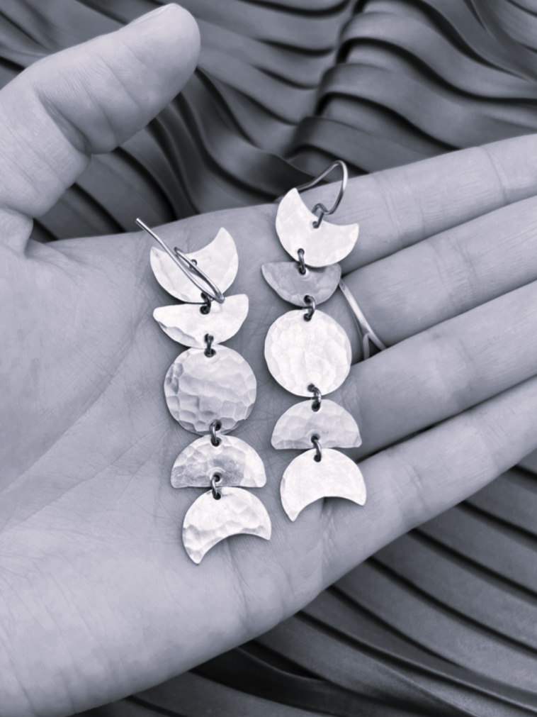 •RITUAL• silver dangle earrings