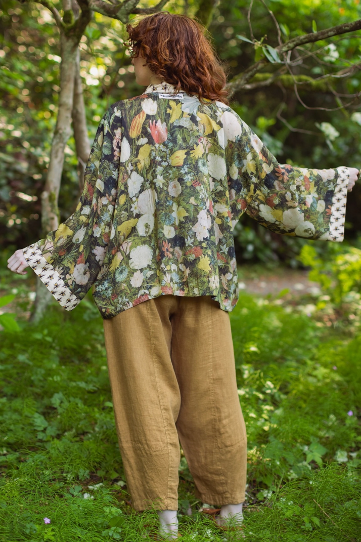 •I DREAM IN FLOWERS•  cropped bamboo cardigan