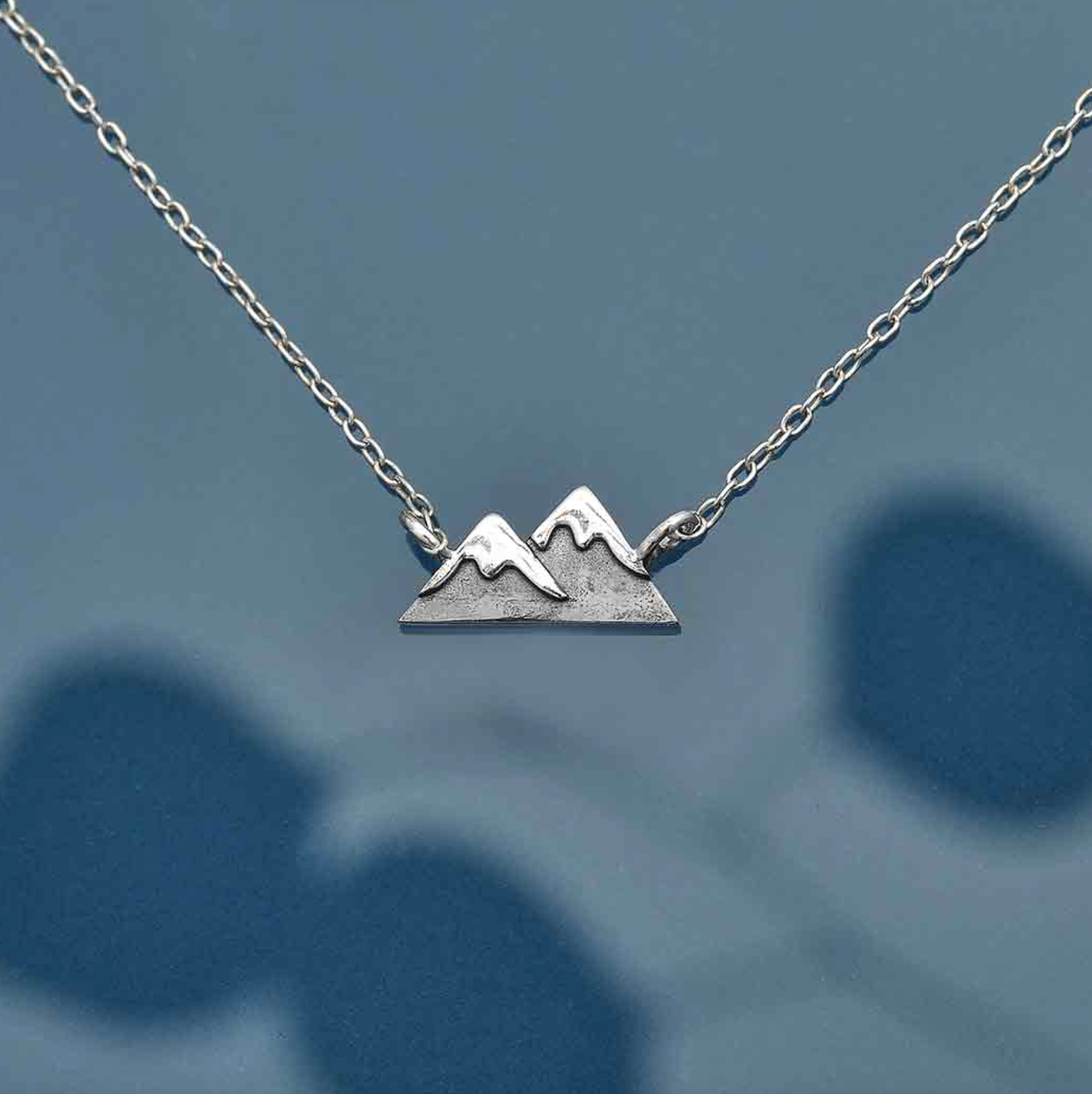 •TINY MOUNTAIN• recycled sterling silver necklace