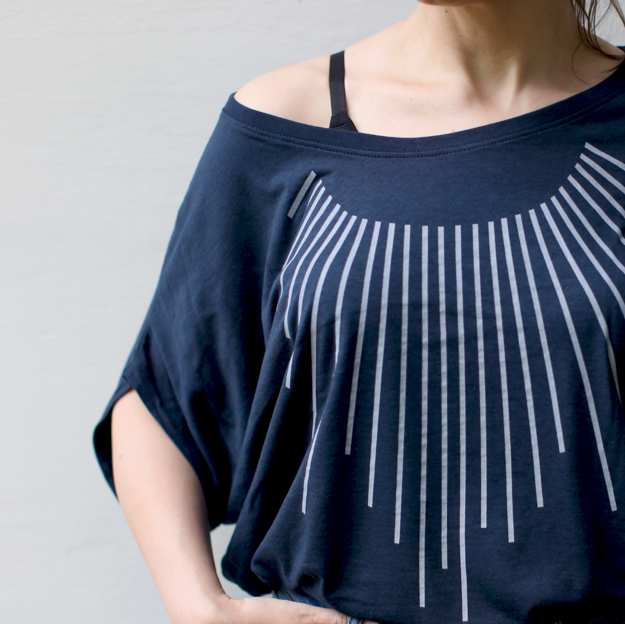 •SUN COLLAR• bamboo blend dolman tee