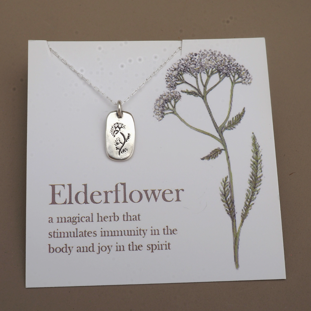 •ELDERFLOWER• sterling silver necklace