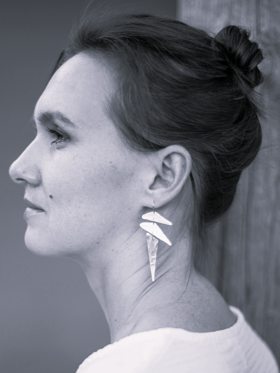•PUNK• silver dangle earrings