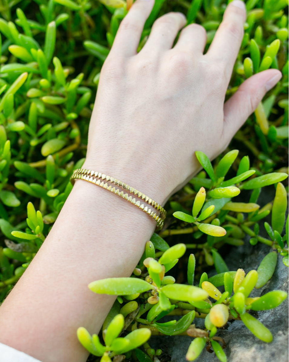 •ZIPPY• brass bracelet