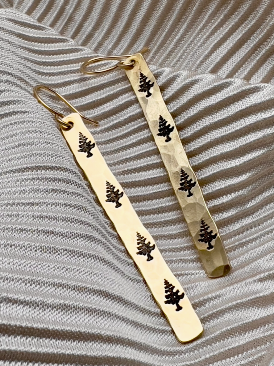 •ARBOR• gold dangle earrings