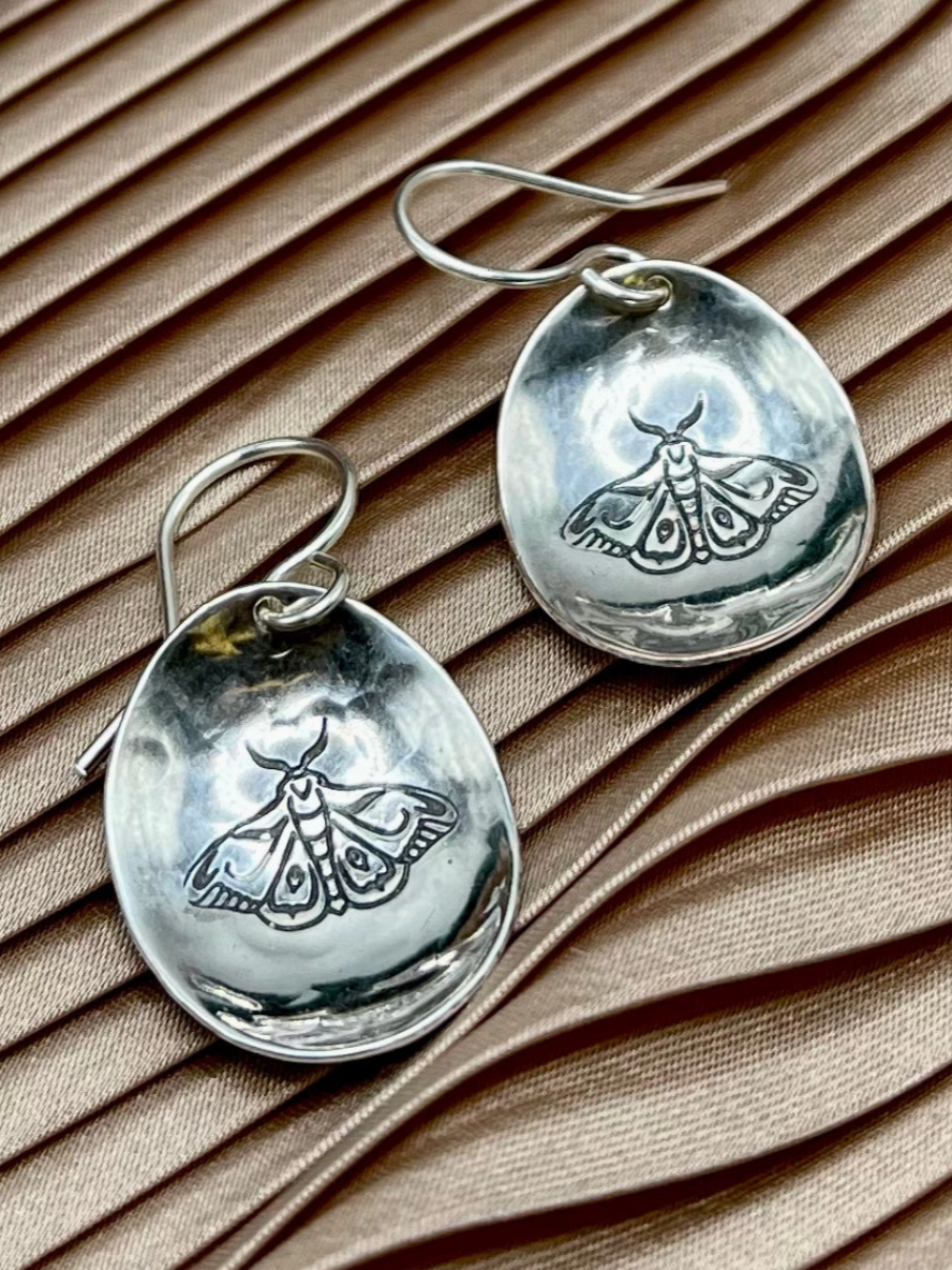 •OMEN• silver dangle earrings
