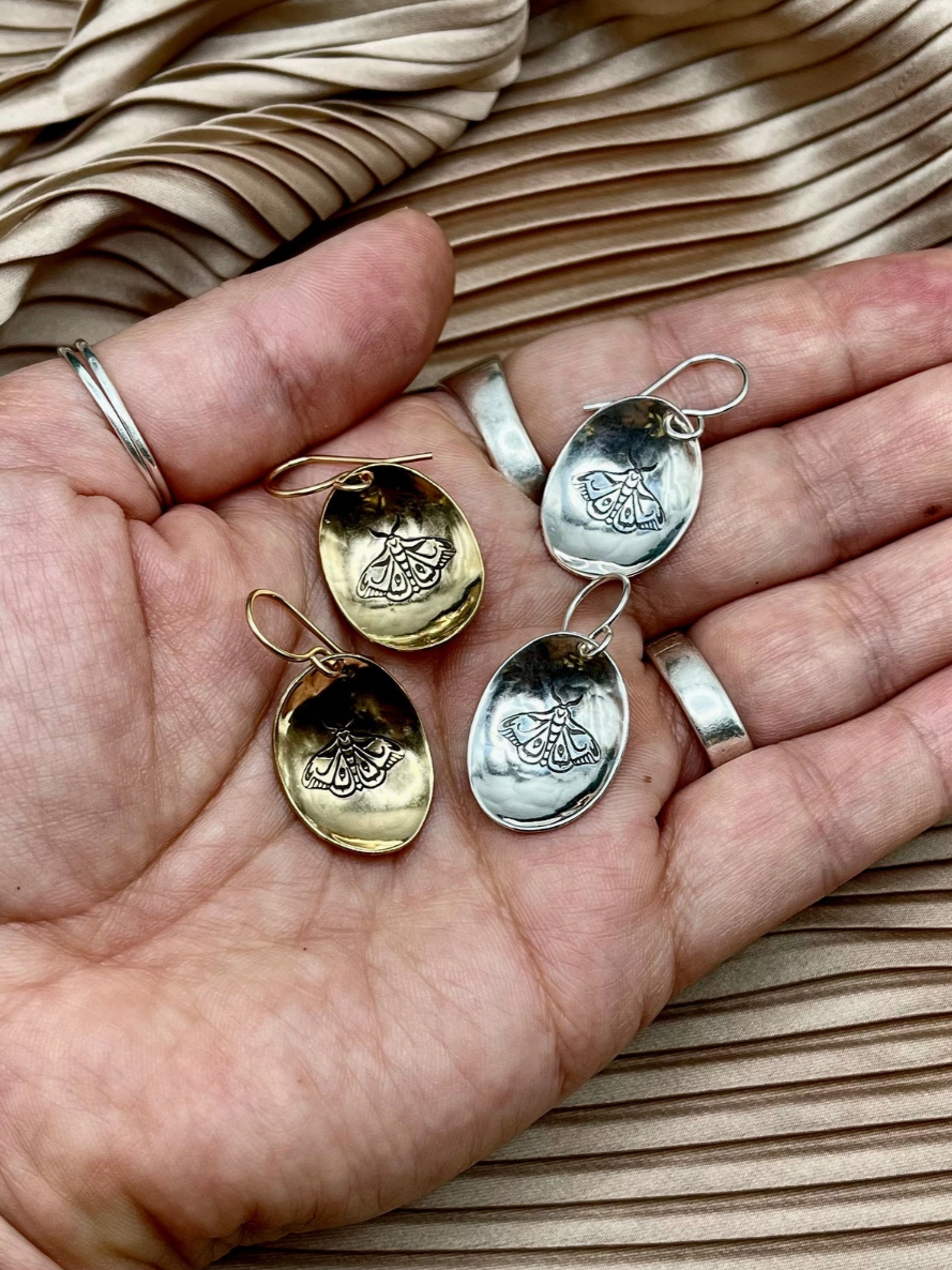 •OMEN• silver dangle earrings