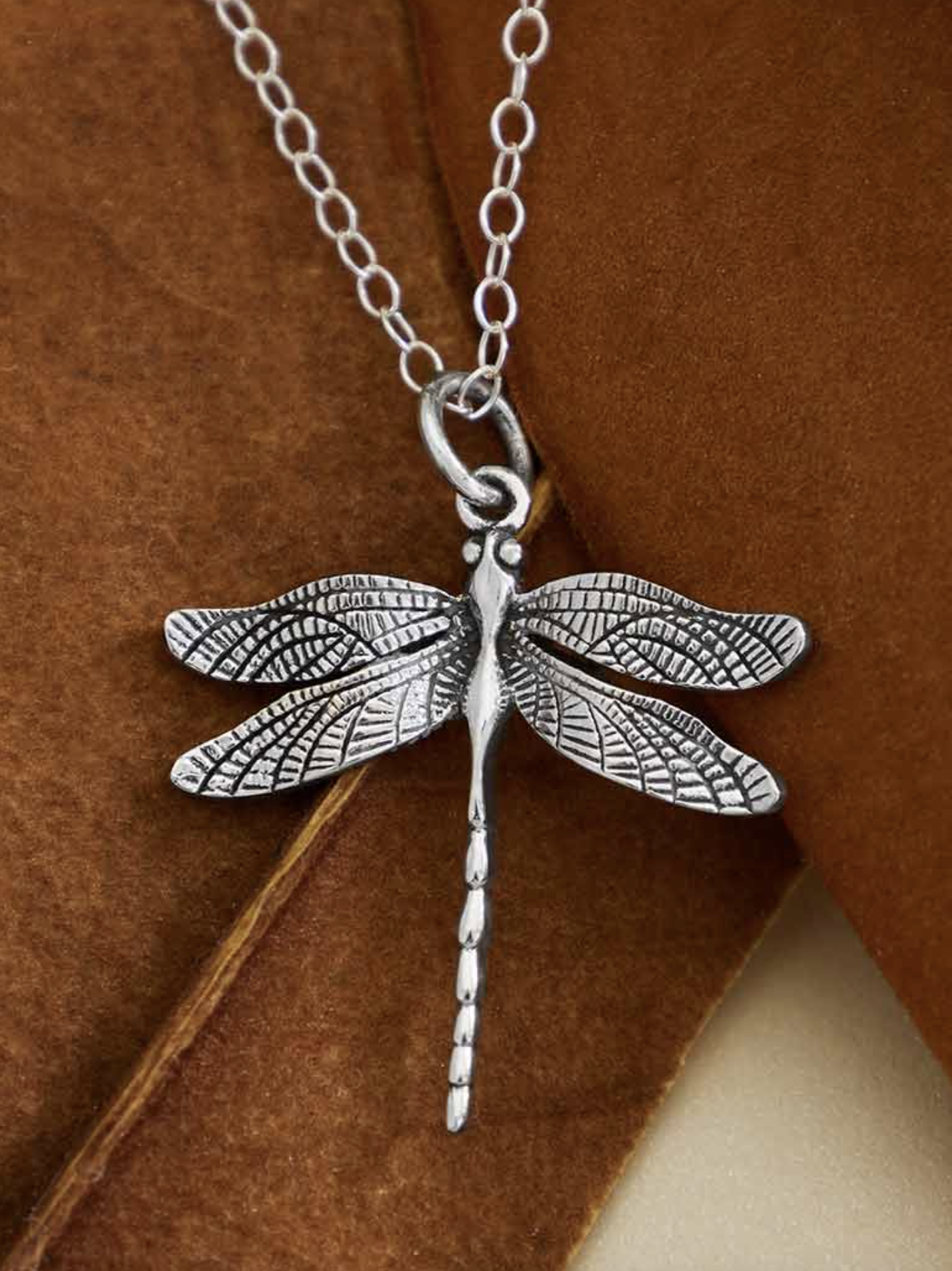 •DRAGONFLY• recycled sterling silver necklace
