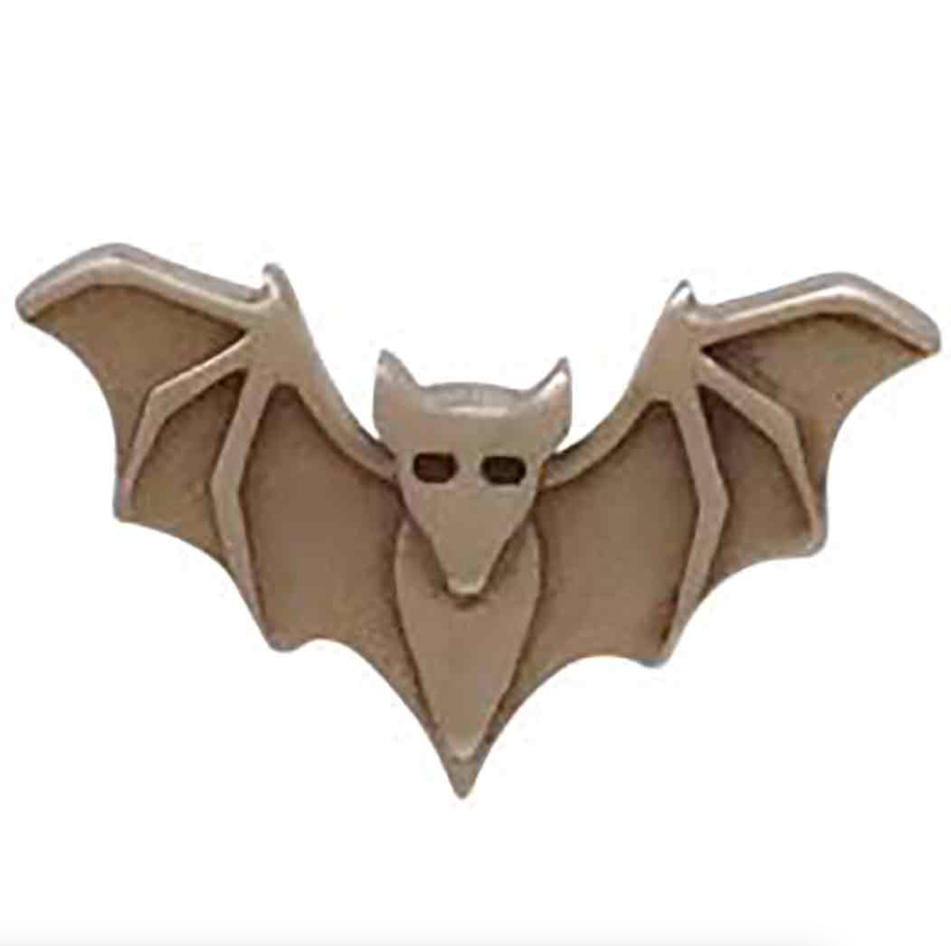 •LIL' BAT• detailed bronze stud earrings