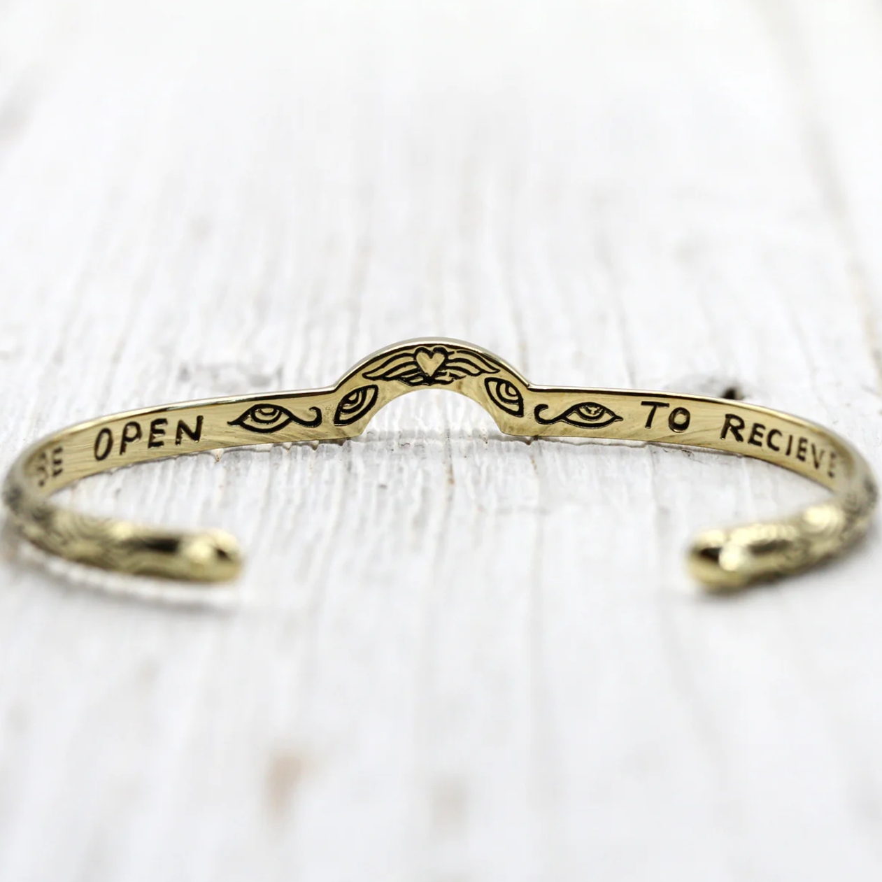 •BE OPEN• brass cuff