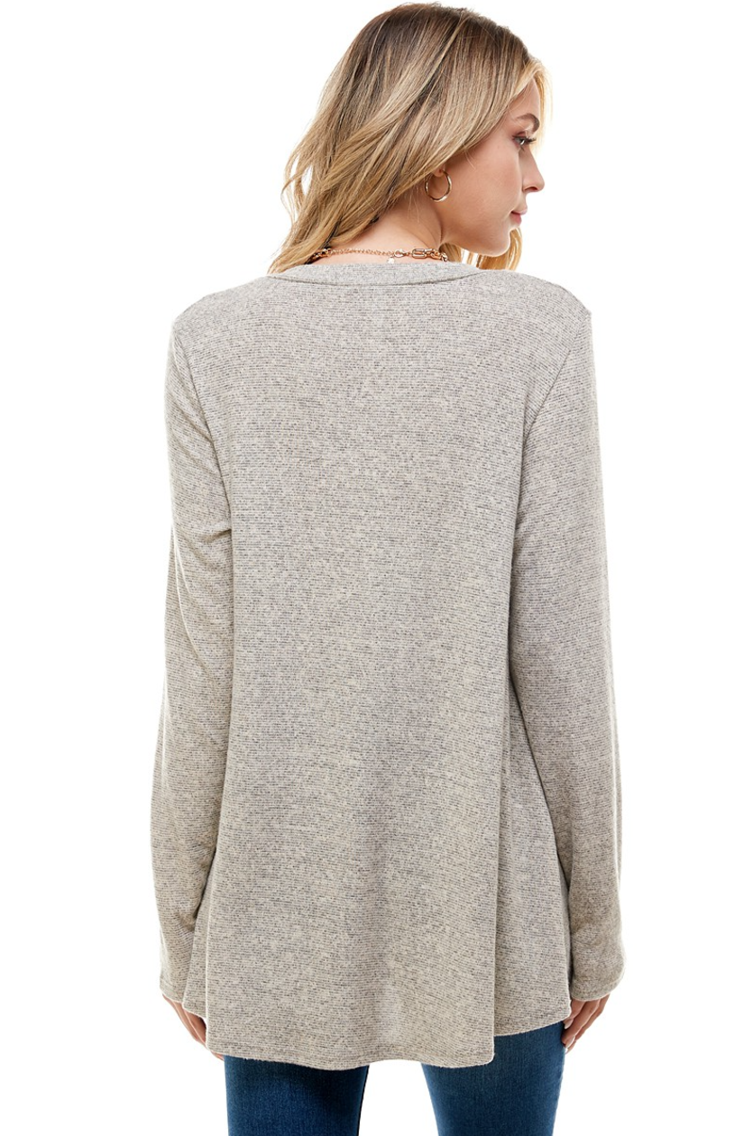 •SYLVIE• long sleeve V-neck tunic